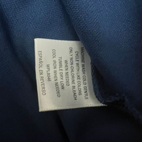 Greg Norman PlayDry Pullover‎ Mens XL Blue Quarter Zip *FLAW* - Picture 4 of 8